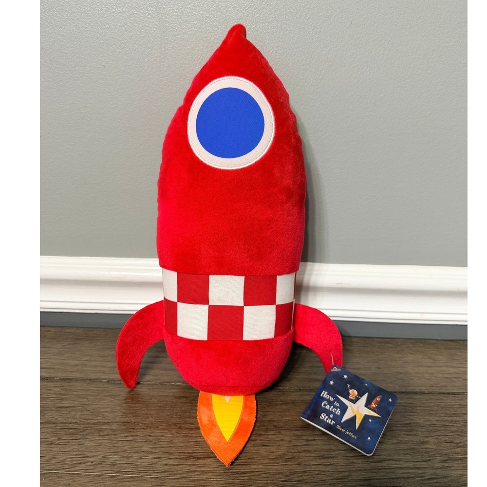 Oliver Jeffers How to Catch a Star Rocket Ship Plush Kohl's Cares Red 12"